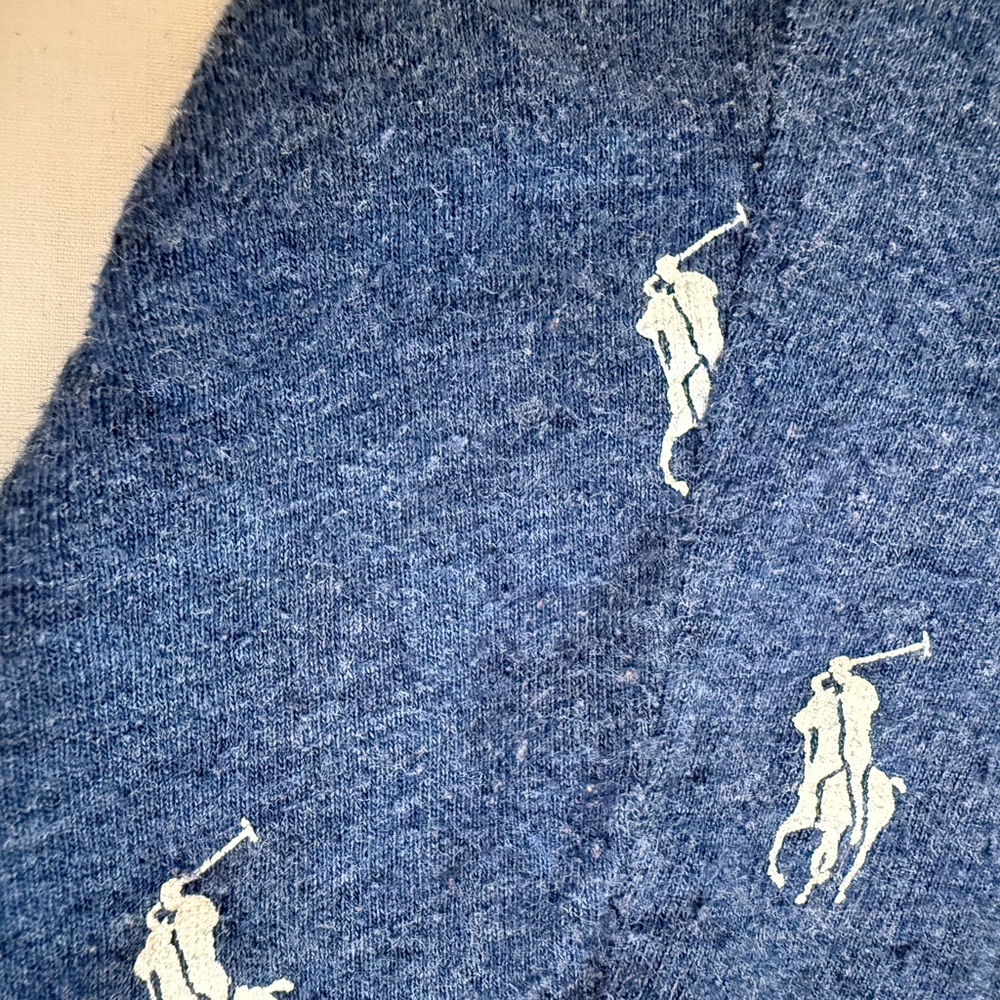 Polo Ralph Lauren Men's Navy All Over Pony Print Jersey Knit Sleep Shorts Size M - Picture 6 of 8